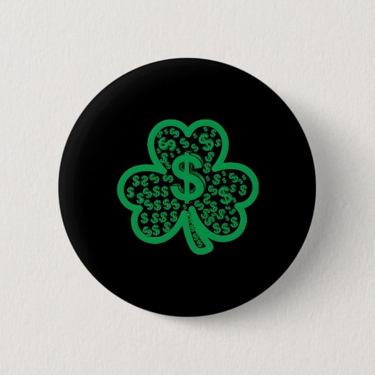 St. Patrick's Day Dollar Schildklecker Button (Vorderseite)
