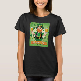 St. Patricks Day Doppel geficktes Bier Leprechaun T-Shirt