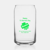 St. Patrick's Day Dosenglas (Vorderseite)