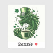 St. Patrick's Day Dragon Sticker (Blatt)