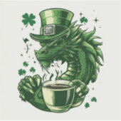 St. Patrick's Day Dragon Sticker (Vorderseite)