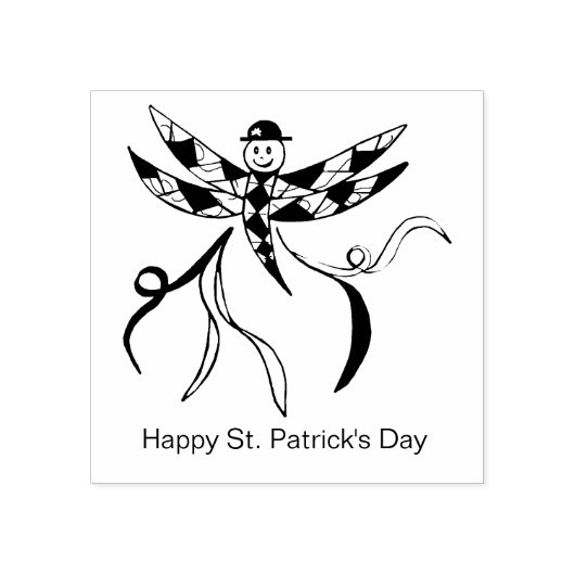 St Patrick's Day Dragonfly-Briefmarke Gummistempel (Prägung)