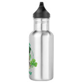 St. Patrick's Day Drahthaar Dackel Edelstahlflasche (Rechts)