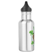 St. Patrick's Day Drahthaar Dackel Edelstahlflasche (Links)