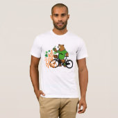 St Patricks Day Drink Bär, Funny Irish Ber T-Shirt (Vorne ganz)