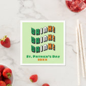 St. Patrick's Day Drink Funny Irish Serviette (Beispiel)