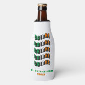 St. Patrick's Day Drink Irish Funny Flaschenkühler (Flaschenvorderseite)