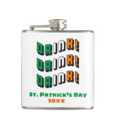 St Patricks Day Drink Irish Funny Niedlich Drink Flachmann (Vorderseite)