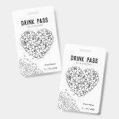 St. Patrick's Day Drink Pass Abzeichen Ausweis (Vorder- & Rückseite)