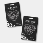 St. Patrick's Day Drink Pass Abzeichen Ausweis (Vorder- & Rückseite)