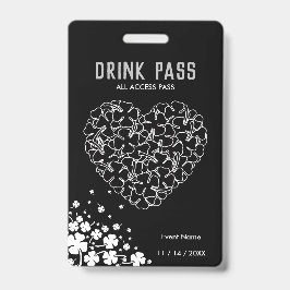 St. Patrick's Day Drink Pass Abzeichen Ausweis