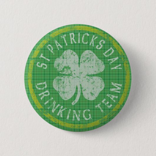 St Patricks Day Drink Team Button (Vorderseite)