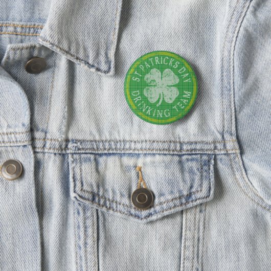 St Patricks Day Drink Team Button (Beispiel)