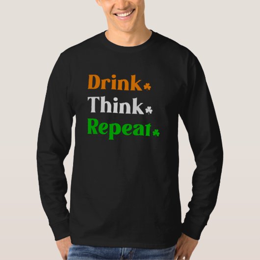 St Patricks Day Drinking Shamrock Beer Irish 1 T-Shirt (Vorderseite)