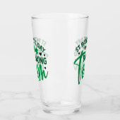 St Patrick's Day Drinking Team Kleeblatt Glas (Links)