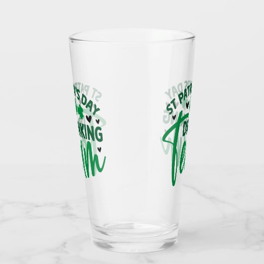 St Patrick's Day Drinking Team Kleeblatt Glas (Rechts)
