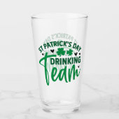 St Patrick's Day Drinking Team Kleeblatt Glas (Vorderseite)