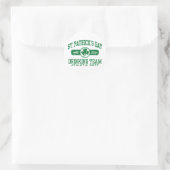 St. Patrick's Day Drinking Team Runder Aufkleber (Tasche)