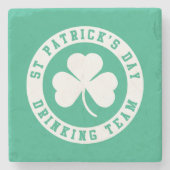 St Patrick's Day Drinking Team Steinuntersetzer (Vorderseite)