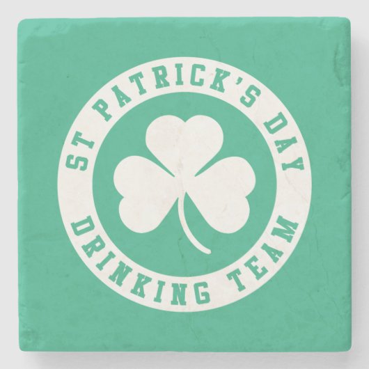 St Patrick's Day Drinking Team Steinuntersetzer (Vorderseite)