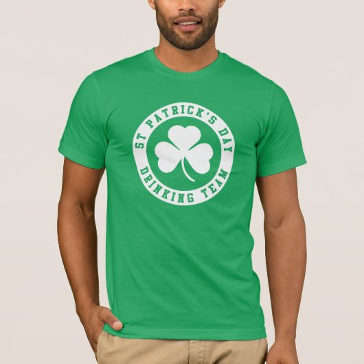 St Patrick's Day Drinking Team T-Shirt (Vorderseite)