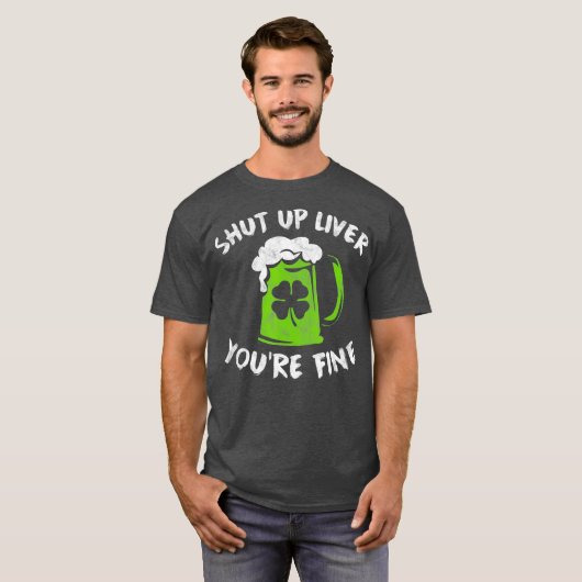 St Patricks Day Drinks hauen ihr Leben auf T-Shirt (Vorne ganz)