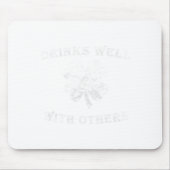 St Patricks Day Drinks Well With Others Funny Iris Mousepad (Vorne)