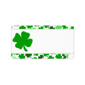 St. Patrick's Day Drucken Sie Ihr eigenes Mailing- Adressaufkleber (Vorne)