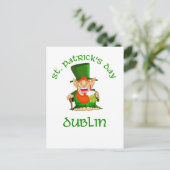 St Patrick's Day ~ Dublin Postkarte (Stehend Vorderseite)