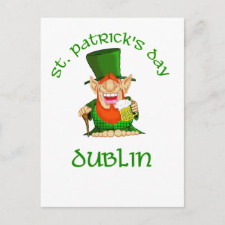 St Patrick's Day ~ Dublin Postkarte