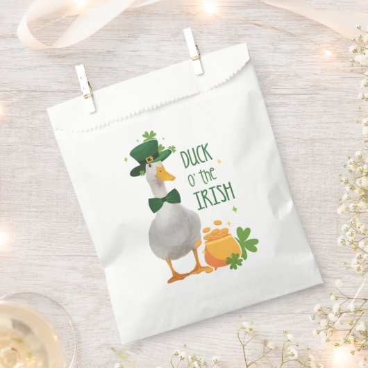 St Patricks Day Duck o' the Irish Geschenktütchen (Ausgeschnitten)