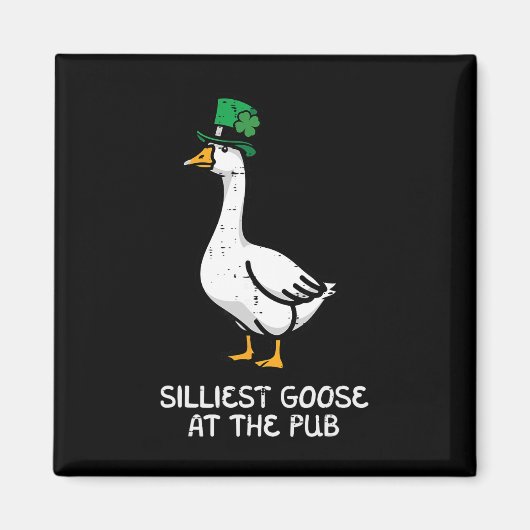 St Patricks Day dümmster Gans Pub Saint Pattys Män Magnet (Vorne)