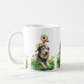 St. Patrick's Day Duo: Duckling und Irish Wolfhoun Kaffeetasse (Links)