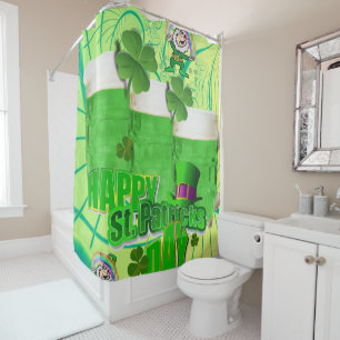 St. Patricks Day Duschvorhang