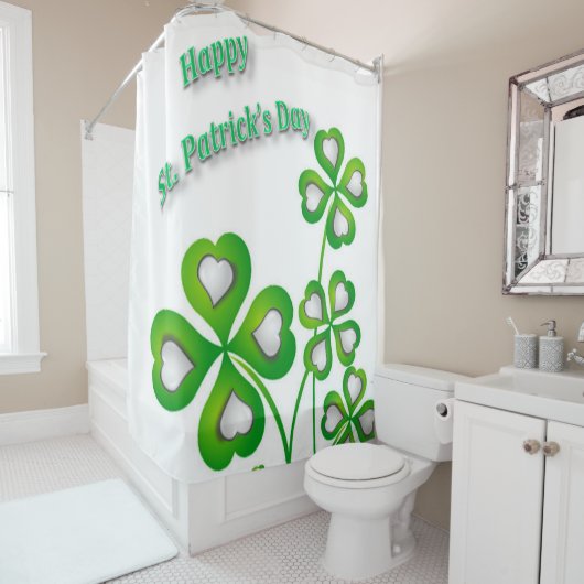 St. Patricks Day Duschvorhang (Beispiel)