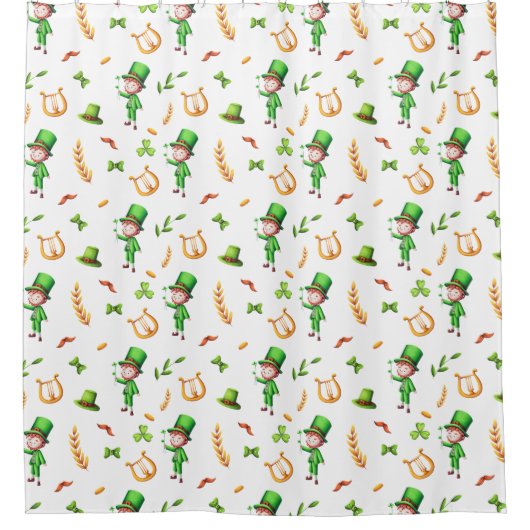 St. Patrick's Day Duschvorhang (Vorderseite)