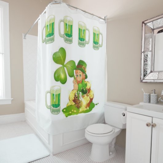 St. Patricks Day Duschvorhang (Beispiel)