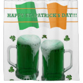 St. Patrick's Day Duschvorhang Bier (Vorderseite)