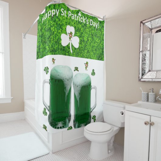 St. Patricks Day Duschvorhang Bier (Beispiel)