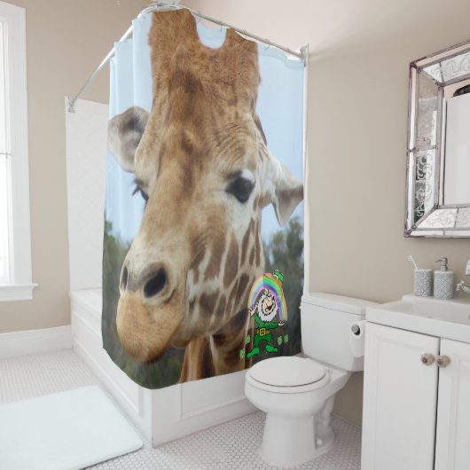 St. Patrick's Day Duschvorhang Giraffe (Beispiel)