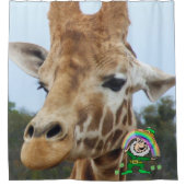 St. Patrick's Day Duschvorhang Giraffe (Vorderseite)