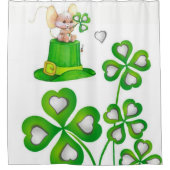 St. Patricks Day Duschvorhang Maus (Vorderseite)