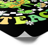St. Patricks Day Ein Glücklicher Lehrer Groovy Sha Poster (Ecke)