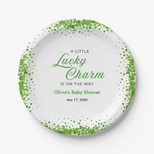St. Patricks Day Ein kleiner Glücksbringer Baby Sh Pappteller