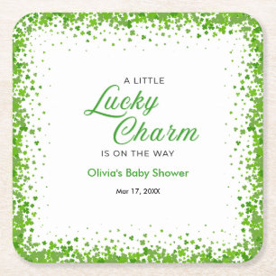 St. Patricks Day Ein kleiner Glücksbringer Baby Sh Rechteckiger Pappuntersetzer