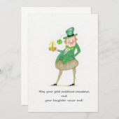 St.Patrick's Day Einladung (Vorne/Hinten)