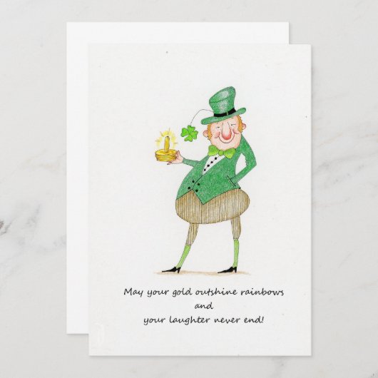 St.Patrick's Day Einladung (Vorne/Hinten)