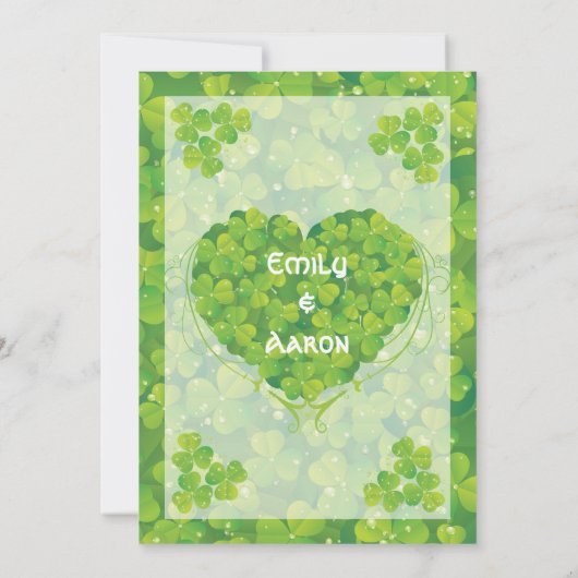 St. Patrick's Day Einladung (Rückseite)