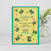 St. Patrick's Day Einladung (Stehend Vorderseite)