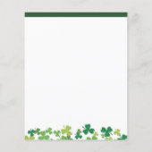 St. Patricks Day Einladung Flyer (Hinten)